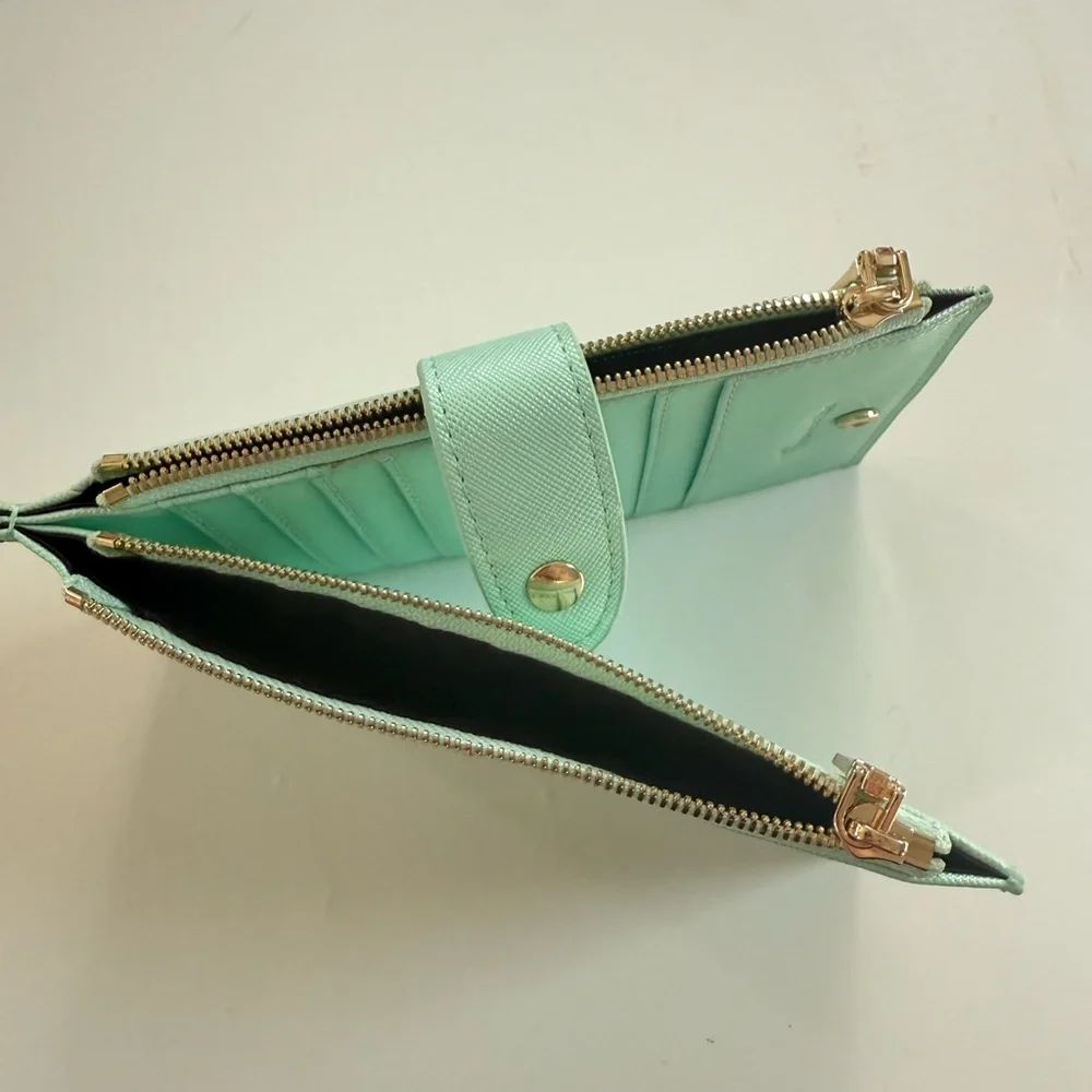 Travelambo Mint Green Women's Travel Wallet NWOT Vacation Pastel Card Holder